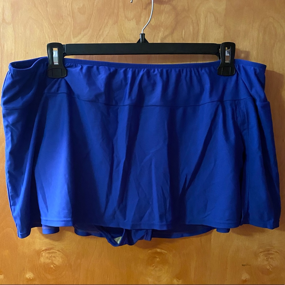 Royal blue swim skirt